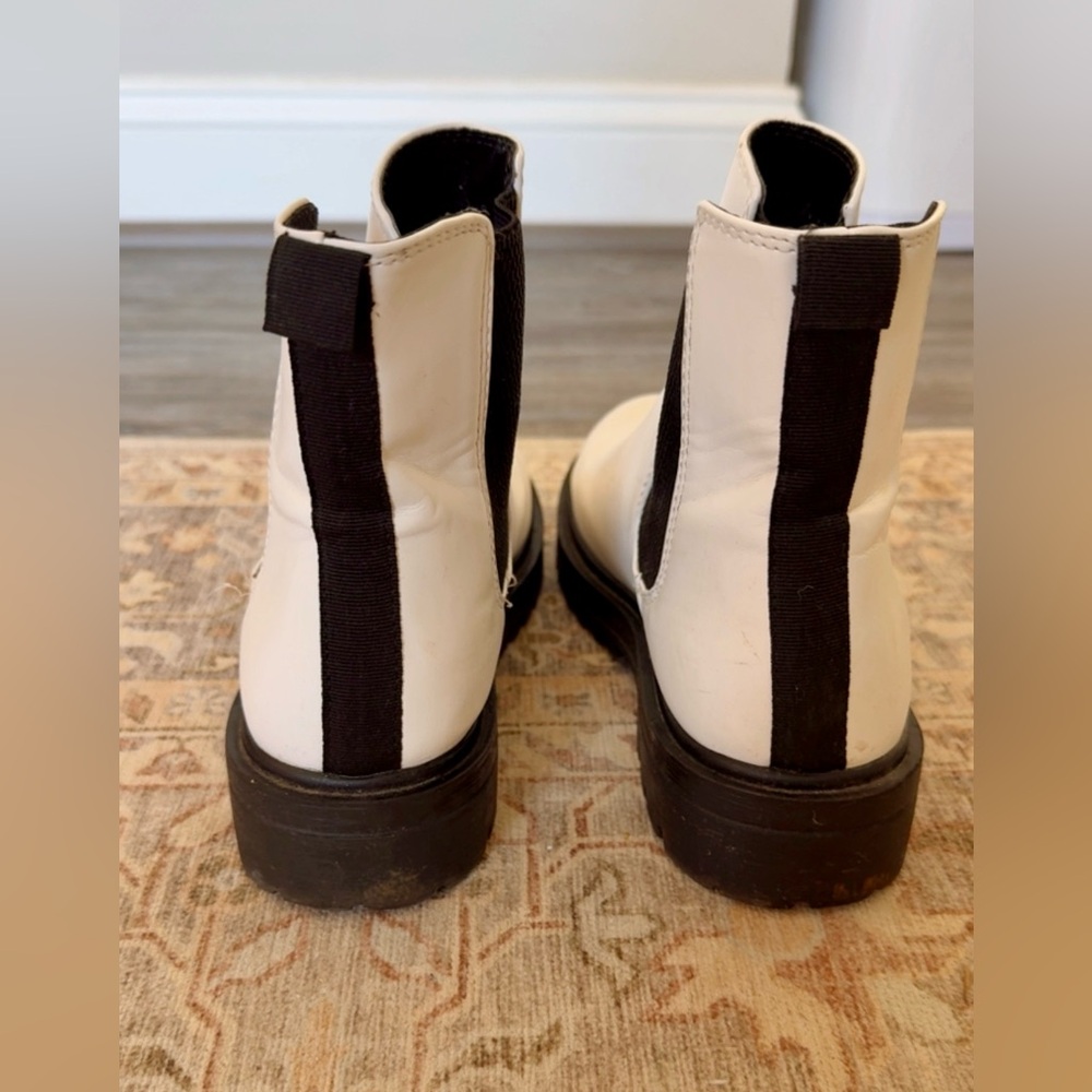 White Ankle Boots - Picture 3 of 4